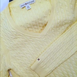 Tommy Hilfiger VNT Yellow Knit Sweater